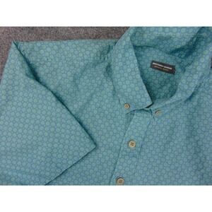 Southern Marsh Shirt Mens 2XL Blue Geometric Print Button Down Collar vacation
